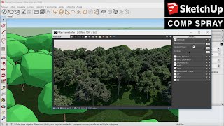 Compo Spray  Labwerk  Vegetação 3D no SketchUp Sem Perder Tempo [upl. by Aniryt6]