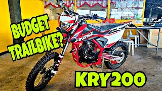 RUSI KRY 200 REVIEW  BUDGET DIRTBIKE [upl. by Enixam]