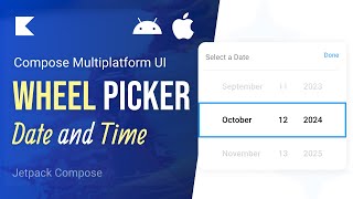 Unique type of DateTime Picker  Available in Compose Multiplatform [upl. by Ayhay447]