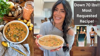 Easy Weight Loss Dinner  Lentil Mushroom Stew  Plant Based [upl. by Alsi151]