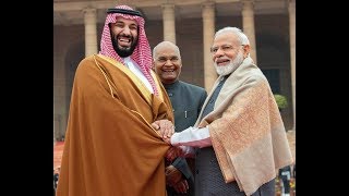 Saudi Arabia Crown Prince India visit first statement and ceremonial welcome [upl. by Yenoh433]