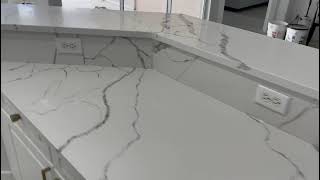 Calacatta Laza Quartz Countertops [upl. by Weig351]