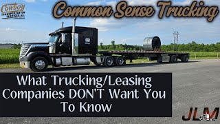 What TruckingLeasing Companies DONT Want You To Know [upl. by Rohpotsirhc]