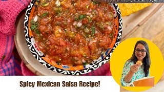 Spicy Mexican Salsa Recipe  Easy Homemade Salsa with a Kick by Archanas Kitchen [upl. by Bertila205]