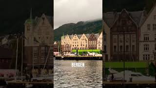 Bryggen UNESCO World Heritage Site norway bergen [upl. by Langsdon133]