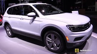 2018 Volkswagen Tiguan Allspace SEL  Exterior and Interior Walkaround  2017 Detroit Auto Sh [upl. by Nacim]