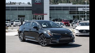 Black 2020 Toyota Corolla SE Walkaround  Kelowna Toyota [upl. by Schubert]