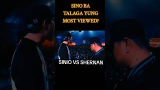 SINIO VS SHERNAN MOST VIEWED SINIO rapbattle [upl. by Trebornhoj]