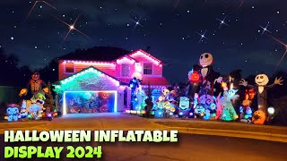 Huge Halloween Inflatables Display Collection 2024 WIND Problems [upl. by Leraj333]