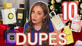 10 DUPES Árabes Increíbles REGALOS NAVIDAD 🌲 perfumesarabes perfumesarabesbaratosdupesdeloscaros [upl. by Gaidano]