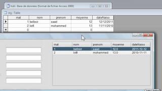 Gestion Stagiaire en JAVANetBeans7 base de donnée MS Access 2003 [upl. by Attekram88]