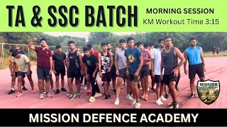 TA amp SSC BATCH Morning Session KM Workout missiondefenceacademy [upl. by Jollanta]