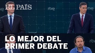 Los MEJORES MOMENTOS del DEBATE ELECTORAL de TVE  ELECCIONES 28A [upl. by Fernas]