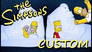 SIMPSONS AIR FORCE 1 CUSTOM  Jordan Vincent [upl. by Clint321]