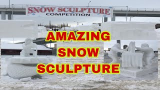 Snow Sculpture Competition 2021 [upl. by Uwkuhceki]