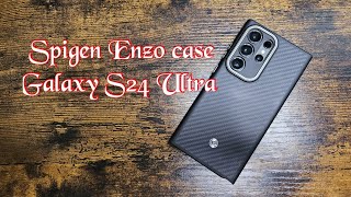 Samsung Galaxy S 24 Ultra Spigen Enzo carbon fiber case [upl. by Cleti]