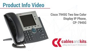 Product Info Cisco 7945G Two line Color Display IP Phone CP7945G [upl. by Ardnuhsal799]