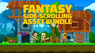 GameMaker Asset Bundles  Fantasy SideScrolling Platformer [upl. by Ynaitirb]