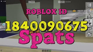 SPATS Roblox Song Codes [upl. by Tulley]