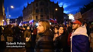 DEMONSTRACE NA VÁCLAVSKÉM NÁMĚSTÍ A PROTESTNÍ POCHOD PRAHOU [upl. by Harve]