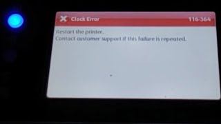 how to fix error 116364 fuji xerox m455df error clock error [upl. by Ylera247]