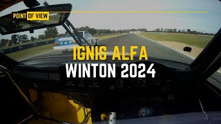 Helmet Cam POV  Alfa Romeo GTV6 Group A  Race 3 at Winton Festival of Speed 2024 [upl. by Droffig950]