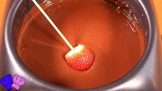 🍫FONDUE DE CHOCOLATE CON FRUTAS🍓🍌🥝FÁCIL [upl. by Norvin]