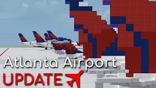 Concourse T and A Minecraft Atlanta Airport Update 1 [upl. by Bartlett786]