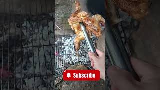 Delicious charcoal grilled chicken part 2 mukbang [upl. by Ellehcrad]