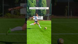 TUTORIAL Tiro a Giro ⚽️💫 football calcio soccer tiroagiro skillscrewhd [upl. by Metabel555]