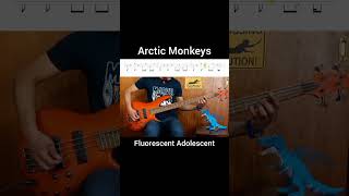 ARCTIC MONKEYS  Fluorescent Adolescent 🎸🎶 Bass quotWATCH FULL COVER WITH TABSquot arcticmonkeys bass [upl. by Eserrehs]