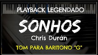 🎤 Sonhos PLAYBACK LEGENDADO  TOM BARITONO quotGquot Esther Durán by Niel Nascimento [upl. by Adyaj]