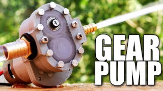 External GEAR PUMP  3D Printed [upl. by Ernestine727]