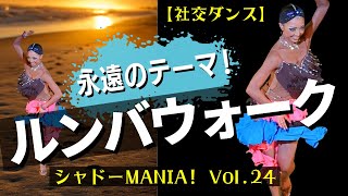 【社交ダンス基礎】ルンバウォーク徹底解説その２ by シャドーMANIA Vol24 [upl. by Eiramanad]