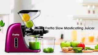 Fretta Cold Press Juicer  Best Juicer Machine 2024  Cold Press Juicer  Masticating Juicer [upl. by Edlin]