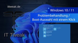 Windows 10 amp 11  Mit einem klick zu den ReparaturOptionen  BootOptionen [upl. by Haneen302]