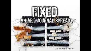 Fixed Art Journal Spread for Joggles [upl. by Helfant]