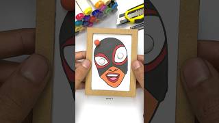 Miles Morales Spider Man Verse 3 Cardboard Challenge Game with Pinball shortsvideo games [upl. by Nita112]