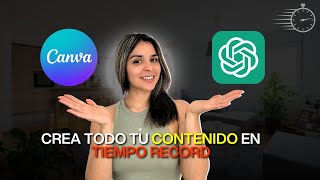 Canva y ChatGPT Crean todo tu CONTENIDO en Tiempo Récord [upl. by Rukna992]