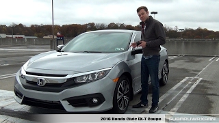 Review 2016 Honda Civic EXT Coupe [upl. by Atteyram]