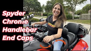 Canam RTampF3 Spyder Handlebar End Caps amp How I Matched Them red [upl. by Noirad331]