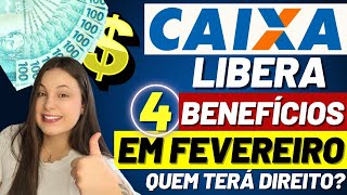 💸 PODE COMEMORAR CAIXA libera BOLSA FAMÍLIA  3 BENEFÍCIOS em FEVEREIRO – VEJA QUEM RECEBE [upl. by Watters73]