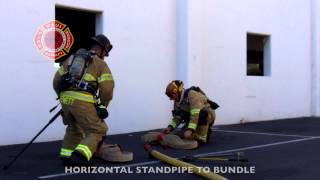 HOSE DEPLOYMENT  HORIZONTAL STANDPIPE TO BUNDLE [upl. by Lindley]