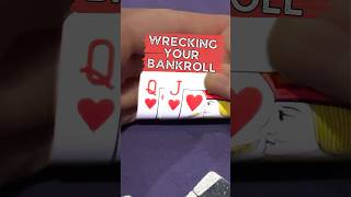 don’t WRECK your bankroll 😳 poker pokerhand pokerhands [upl. by Kalvin]