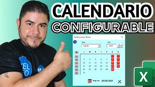 📆 CALENDARIO CONFIGURABLE para Excel Date Picker VBA [upl. by Spanjian]