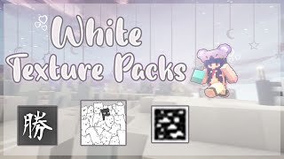 Aesthetic White Texturepacks  Solo Bedwars Commentary [upl. by Laeynad753]