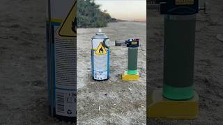 Fire spray vs gas torch fire satisfying shorts [upl. by Hteik]