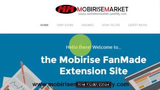 Mobirise Market Custom amp Free Extension Collection [upl. by Schofield271]