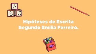 Hipóteses de Escrita segundo Emília Ferreiro [upl. by Nayar]