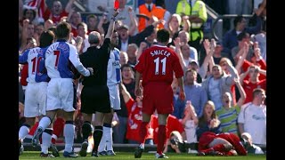 TOP of the worst tackles in football history Lucas Neill and Jamie Carragher [upl. by Nylhtiak]